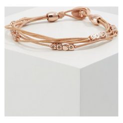 Bransoletki damskie na nogę: Fossil Bransoletka cognac/goldcoloured