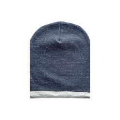 Czapki zimowe damskie: DRESOWA CZAPKA BEANIE GRANATOWY MELANŻ