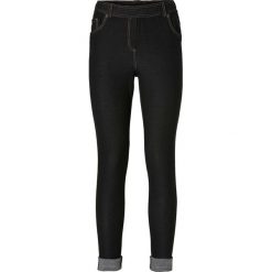 Legginsy o wyglądzie dżinsów bonprix czarny "stone". Czarne jeansy damskie bonprix, bez wzorów, z jeansu. Za 89,99 zł.