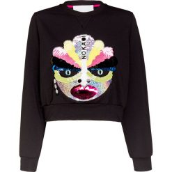 Bluza No Ka'Oi PRESENCE. Czarne bluzy damskie No Ka Oi, z aplikacjami, z tkaniny, z krótkim rękawem, krótkie, bez kaptura. Za 1000,00 zł.