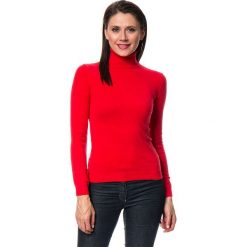 Golfy damskie: Sweter w kolorze czerwonym