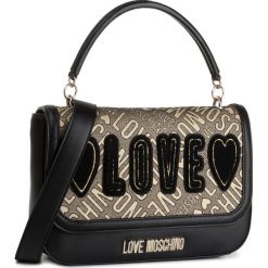 Torebka LOVE MOSCHINO - JC4019PP18LB290A Gold/Nero. Żółte torebki klasyczne damskie Love Moschino, bez wzorów, ze skóry ekologicznej, klasyczne, na ramię, bez dodatków. Za 899,00 zł.