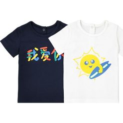 T-shirty chłopięce z krótkim rękawem: Zestaw, 2 t-shirty bawełniane 1 miesiąc – 3 latka
