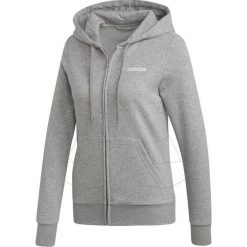 BLUZA dresowa damska adidas szara DU0664. Szare bluzy damskie Adidas, z bawełny, bez kaptura. Za 159,00 zł.