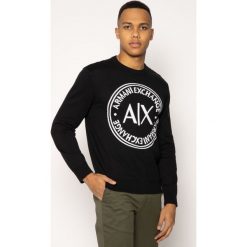 Sweter Armani Exchange 3HZM1F ZMU6Z 1200. Czarne swetry męskie Armani Exchange, xl, bez wzorów, klasyczne, z klasycznym kołnierzykiem, bez kaptura. W wyprzedaży za 279,00 zł.