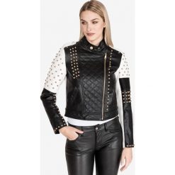 TWINSET Kurtka Czarny Biały. Czarne kurtki damskie Twinset, na jesień, s, bez wzorów, z poliesteru, bez kaptura. Za 1083,95 zł.