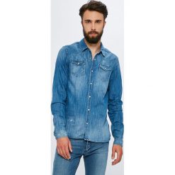 Scotch & Soda - Koszula. Szare koszule męskie jeansowe marki Scotch & Soda, l, z klasycznym kołnierzykiem, z długim rękawem. W wyprzedaży za 399,90 zł.