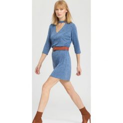 Ciemnoniebieska Sukienka So Excited!. Niebieskie sukienki hiszpanki other, m, midi. Za 49,99 zł.