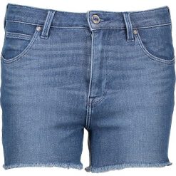 Dżinsowe szorty - Regular fit - w kolorze niebieskim. Niebieskie szorty damskie Lee, w paski, klasyczne, z podwyższonym stanem. W wyprzedaży za 175,95 zł.