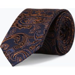 Finshley & Harding - Krawat jedwabny męski, niebieski. Niebieskie krawaty męskie Finshley & Harding, bez wzorów, z jedwabiu. Za 129,95 zł.