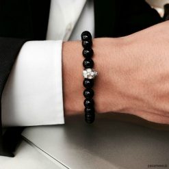 Bransoletki męskie: Prezent dla Mężczyzny!Bransoletka BLACK ELEGANCE