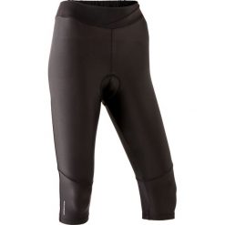 Spodenki 3/4 na rower MTB ST 500 damskie. Czarne spodenki sportowe damskie ROCKRIDER, m, bez wzorów, z elastanu, sportowe, rowerowe. Za 79,99 zł.