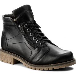Botki WALDI - 0562 Czarny. Czarne buty zimowe damskie marki Waldi, ze skóry, na obcasie. W wyprzedaży za 229,00 zł.