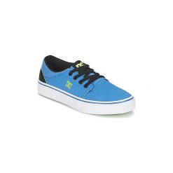 Buty Dziecko DC Shoes TRASE SE B SHOE XBKW. Niebieskie trampki chłopięce marki DC Shoes, bez wzorów, bez zapięcia. Za 191,20 zł.