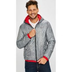 Tommy Hilfiger - Kurtka dwustronna. Szare kurtki męskie przejściowe TOMMY HILFIGER, l, z materiału, z kapturem. Za 1199,00 zł.
