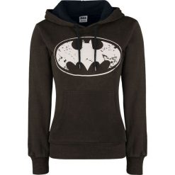 Bluzy damskie: Batman Logo Bluza z kapturem damska czarno-brązowy
