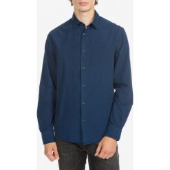 Trussardi Jeans Koszula Niebieski. Niebieskie koszule męskie Trussardi Jeans, w paski, z bawełny, bez kołnierzyka, z długim rękawem. Za 619,95 zł.
