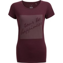 T-shirt damski TSD609 - burgund - Outhorn. Czerwone bluzki damskie Outhorn, z bawełny. W wyprzedaży za 29,99 zł.