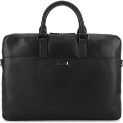 Torba na laptopa. Czarne torby męskie skórzane Wittchen, w paski, ze skóry, eleganckie, małe. W wyprzedaży za 429,90 zł.