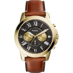 Fossil GRANT Zegarek chronograficzny braun. Brązowe zegarki męskie Fossil. Za 579,00 zł.