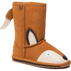Buty EMU AUSTRALIA - Fox K12074 Burnt Orange. Pomarańczowe śniegowce dziewczęce EMU Australia, bez zapięcia. W wyprzedaży za 219,00 zł.