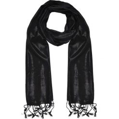 SZALIK DAMSKI. Czarne szaliki damskie Top Secret, z dzianiny. Za 14,99 zł.