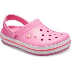 Crocs Crocband Pink Lemonade/White M6W8 (38-39). Różowe klapki damskie Crocs, w paski, bez obcasa. Za 235,00 zł.