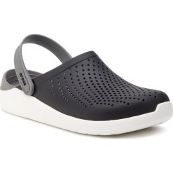 Klapki CROCS - Literide Clog 204592 Black/Smoke. Czarne klapki damskie Crocs, bez wzorów, z tworzywa sztucznego, bez obcasa. Za 239,00 zł.