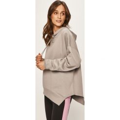 Reebok - Bluza. Szare bluzy damskie Reebok, s, bez wzorów, z bawełny, bez rękawów, z kapturem. Za 249,90 zł.