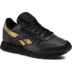 Buty Reebok - Cl Lthr FW6164 Black/Black/Black. Czarne buty sportowe damskie Reebok, bez wzorów, ze skóry ekologicznej, sportowe. Za 379,00 zł.