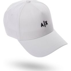 CZAPKA Z DASZKIEM armani exchange. Czarne czapki męskie Armani Exchange, bez wzorów, z bawełny. Za 149,00 zł.