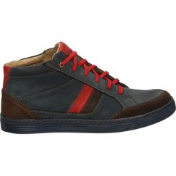 Botki męskie - 661-778 N BLU. Czarne botki męskie Venezia, z nubiku. Za 229,00 zł.
