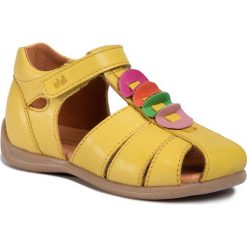 Sandały FRODDO - G2150114-4 D Yellow. Żółte sandały dziewczęce Froddo, ze skóry, bez zapięcia. Za 259,00 zł.