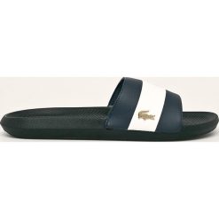 Lacoste - Klapki Croco Slide. Niebieskie kapcie męskie Lacoste, z gumy. Za 199,90 zł.