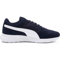 Buty Puma St Activate M 369122 03 granatowe. Białe buty sportowe męskie Puma, z zamszu, na sznurówki. W wyprzedaży za 209,00 zł.