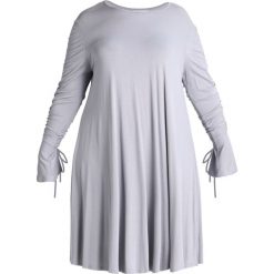 Sukienki: Glamorous Curve DRAWSTING SWNG DRESS Sukienka z dżerseju light grey