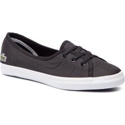 Tenisówki LACOSTE - Ziane Chunky 119 2 Cfa 7-37CFA0051312 Blk/Wht. Czarne półbuty damskie Lacoste, bez wzorów, z gumy, bez zapięcia. Za 299,99 zł.