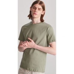 T-shirt z bawełny merceryzowanej - Turkusowy. Niebieskie t-shirty męskie Reserved, xl, bez wzorów, z bawełny, bez kołnierzyka. Za 59,99 zł.