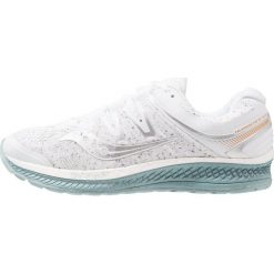 Saucony HURRICANE ISO 4 Obuwie do biegania Stabilność white. Białe buty do biegania damskie Saucony, z gumy. Za 719,00 zł.