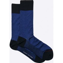 Tommy Hilfiger - Skarpety. Niebieskie skarpetki męskie marki TOMMY HILFIGER, z bawełny. W wyprzedaży za 24,90 zł.