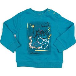 Bluza w kolorze turkusowym. Niebieskie bluzy niemowlęce Street Monkey, z bawełny. W wyprzedaży za 49,95 zł.