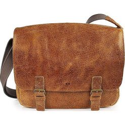 DAAG Jazzy Wanted 10 brązowa torba skórzana unisex listonoszka przez ramię - Brązowy. Pomarańczowe torby męskie skórzane daag, bez wzorów, ze skóry, na ramię. Za 297,99 zł.