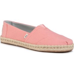 Espadryle TOMS - Classic 10015058 Plant Dyed Pink. Różowe espadryle damskie Toms, na co dzień, bez wzorów, z tworzywa sztucznego, bez obcasa, na płaskiej podeszwie, bez zapięcia. Za 249,00 zł.