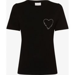 Vila - T-shirt damski – Vievie, czarny. Czarne t-shirty damskie Vila, s, z haftami, z bawełny, bez kołnierzyka. Za 79,95 zł.
