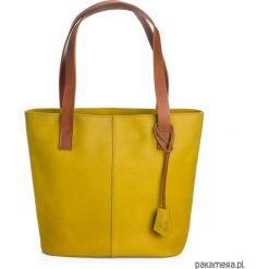Skórzana Torebka Handmade Tegula Medela Lutea. Pomarańczowe torebki klasyczne damskie marki Pakamera. Za 903,00 zł.