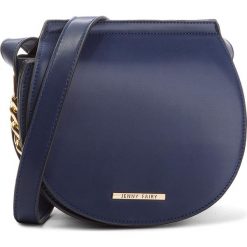 Torebka JENNY FAIRY - RS0276 Navy. Niebieskie listonoszki damskie Jenny Fairy, ze skóry ekologicznej, zdobione. Za 89,99 zł.
