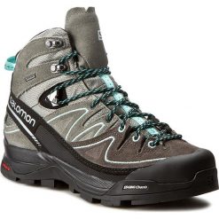 Trekkingi SALOMON - X Alp Mid Ltr Gtx W GORE-TEX 394732 21 V0 Shadow/Castor Gray/Aruba Blue. Szare buty trekkingowe damskie Salomon. W wyprzedaży za 529,00 zł.