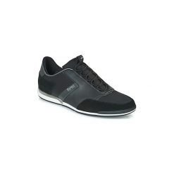 Buty BOSS SATURN SLON NYMX. Czarne trampki męskie Boss, bez wzorów, bez zapięcia. Za 859,00 zł.