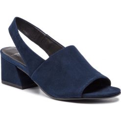 Sandały VAGABOND - Elena 4735-040-64 Dk Blue. Niebieskie klapki damskie Vagabond, bez wzorów, ze skóry, bez obcasa, na obcasie. W wyprzedaży za 299,00 zł.