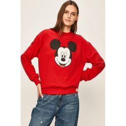 Tally Weijl - Bluza. Czerwone bluzy damskie TALLY WEIJL, s, z nadrukiem, z bawełny, bez rękawów, bez kaptura. W wyprzedaży za 89,90 zł.